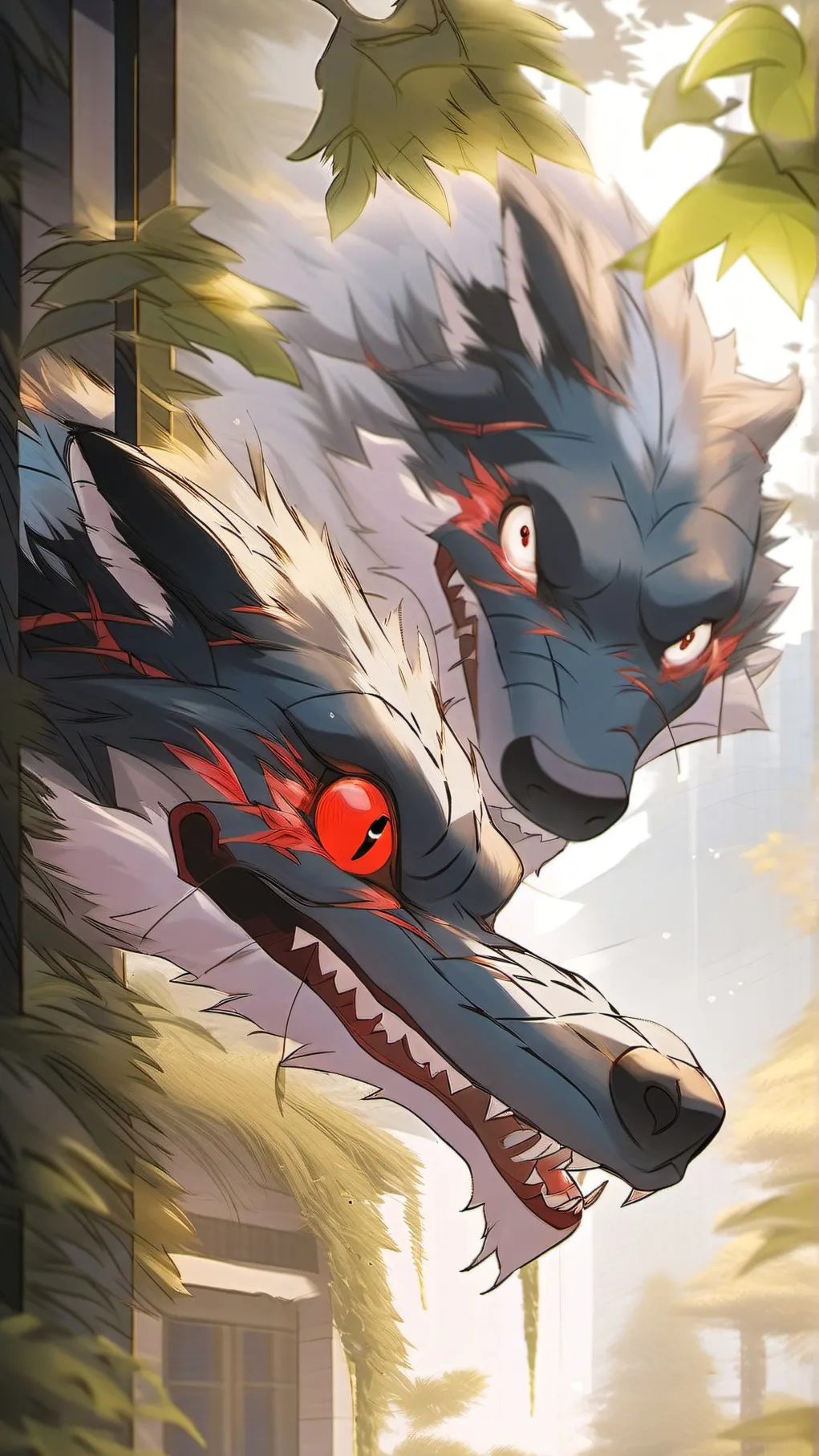 ai character: Lunar and Solar background