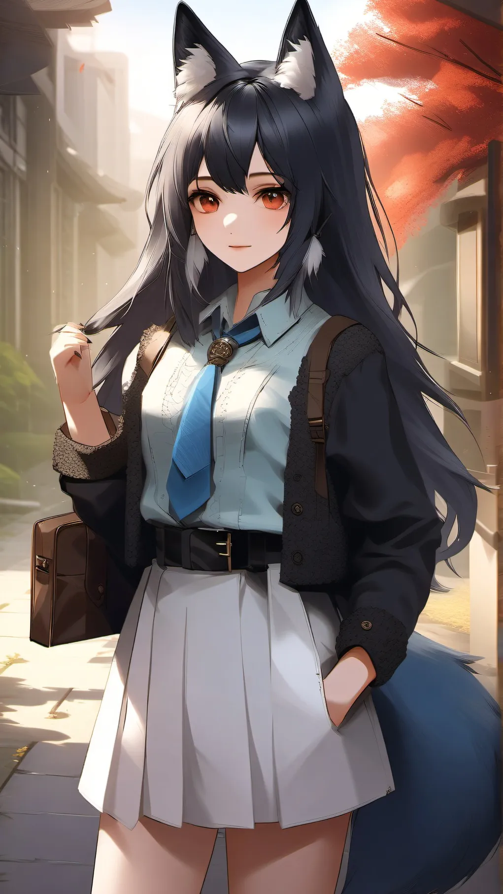 ai character: Kitsune  background