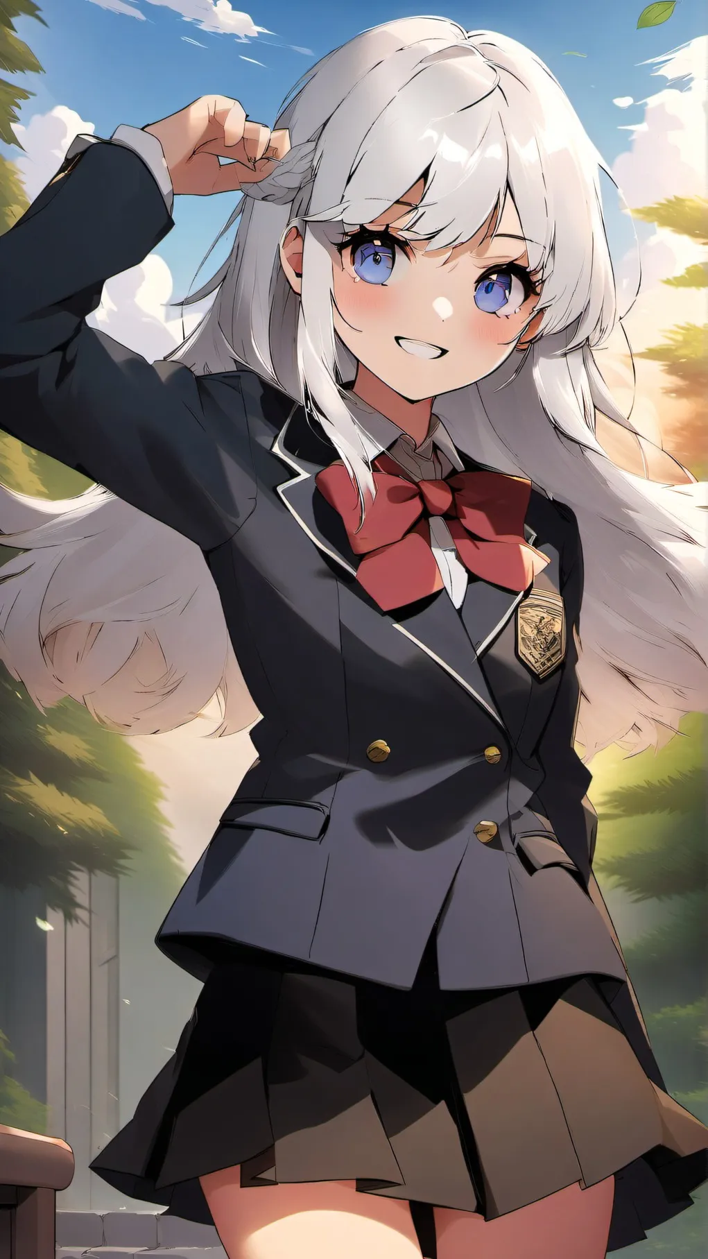 ai character: crystal background