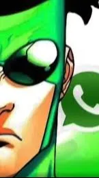 ai character: whatsapp mark background