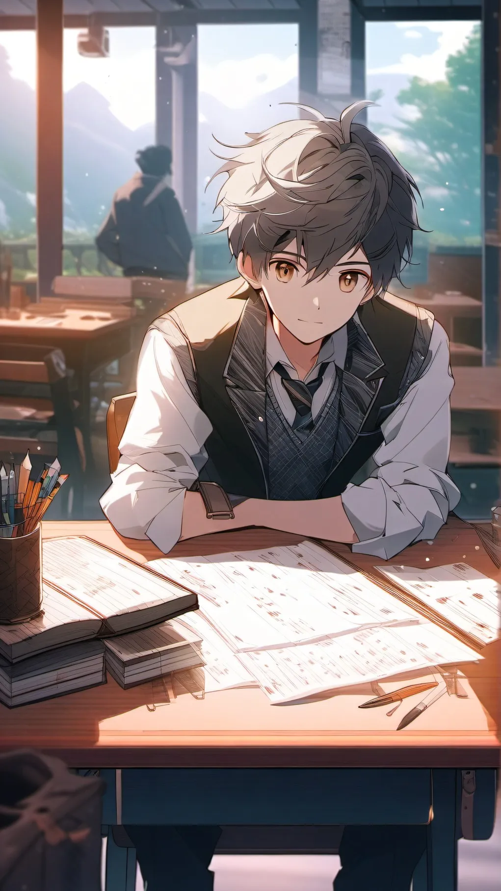 ai character: LAWSON TUBE background