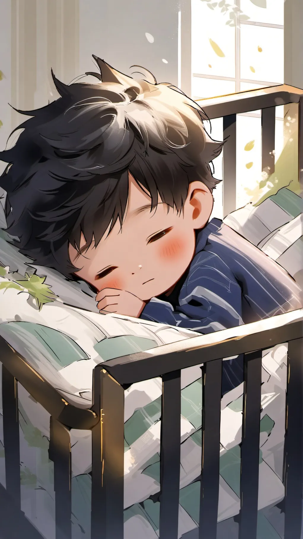 ai character: baby center  background