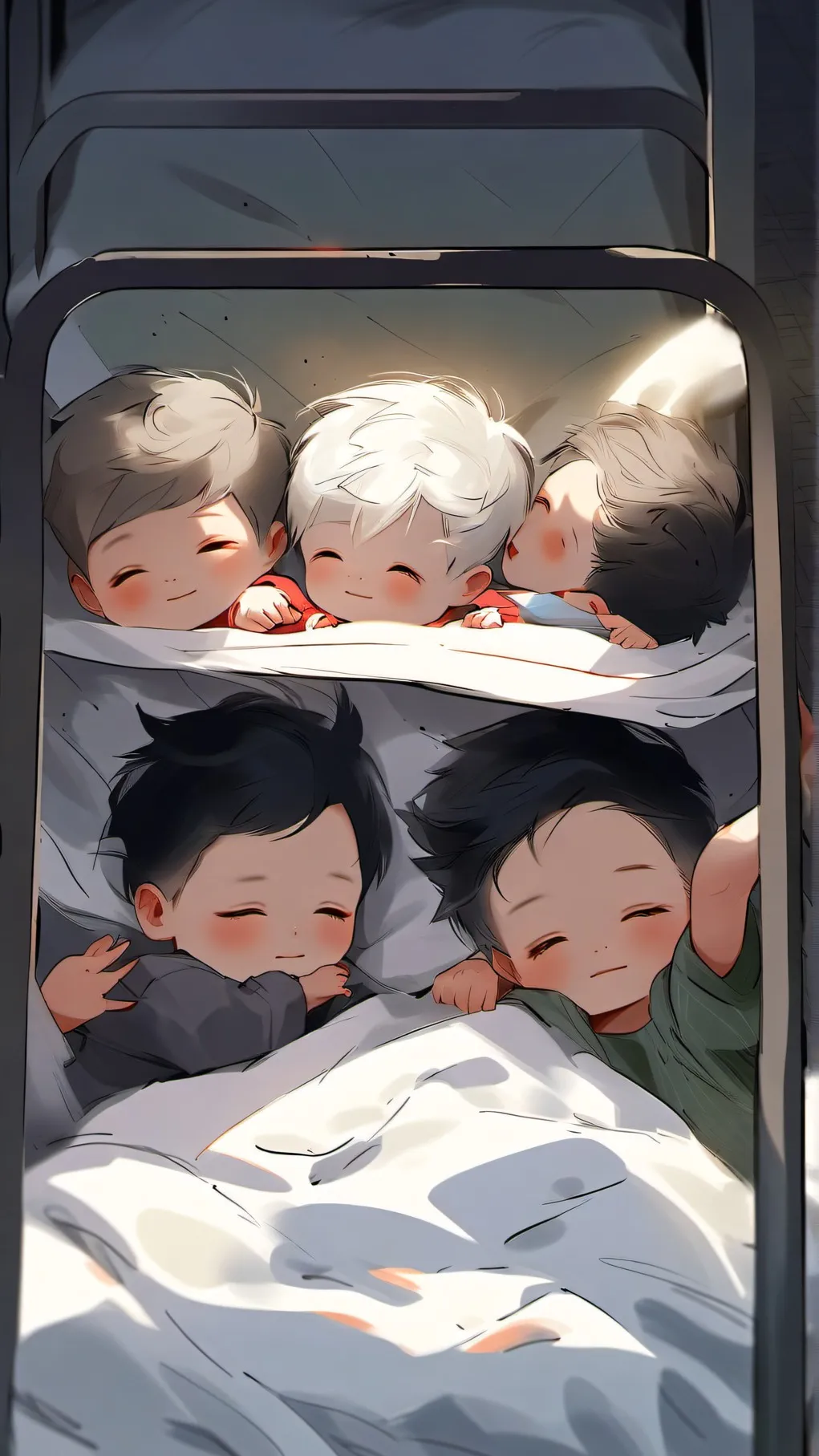 ai character: new born boys background