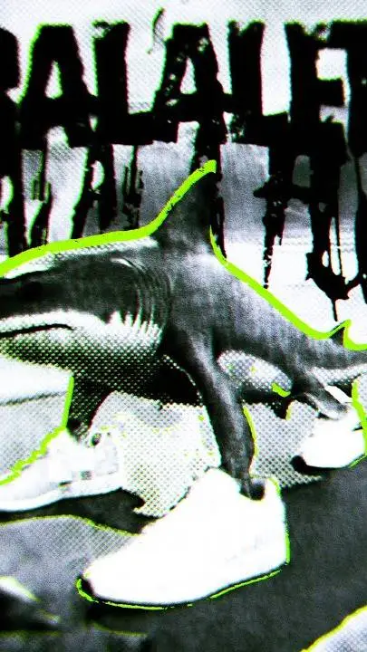 ai character: tralalalero tralal background