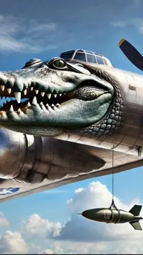 ai character: boom crocodrilo background