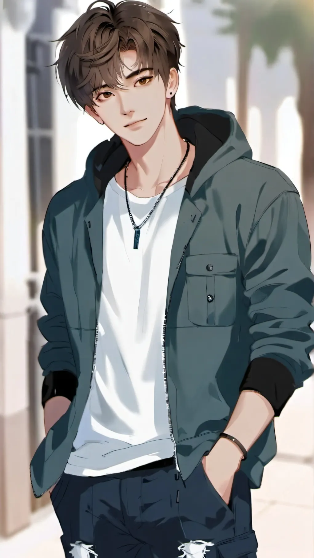 ai character: Kenji (Junu) Yoo background