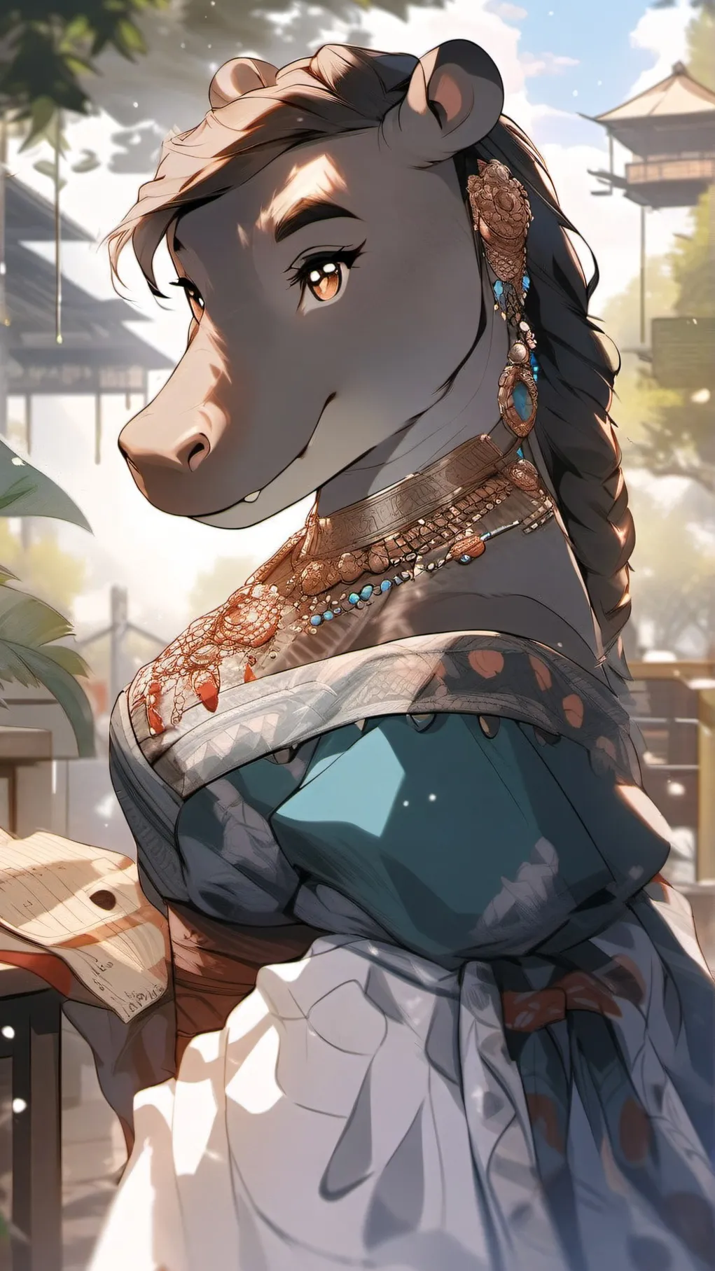 ai character: Crystal background