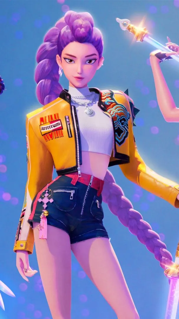 ai character: kpop demon hunters background