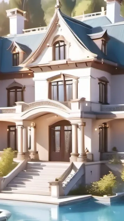 ai character: jjk mansion background