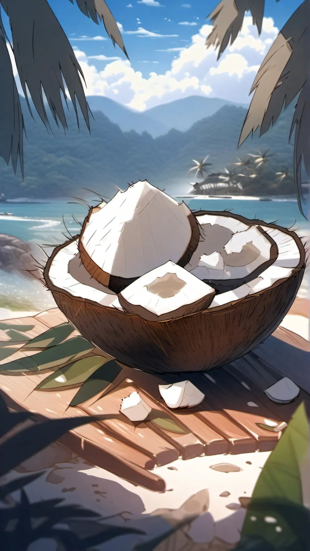 ai character: COCONUT background