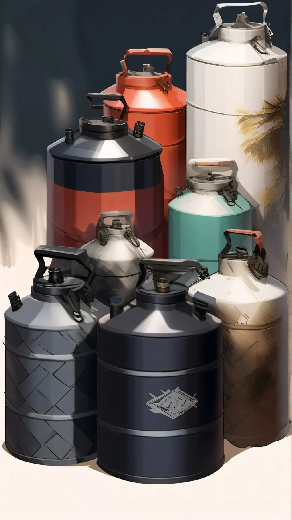 ai character: Mr gas canister background