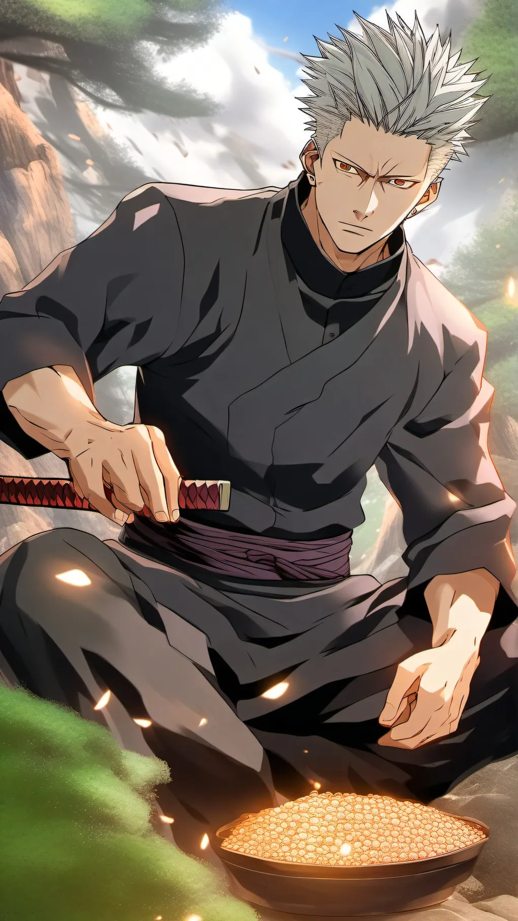 ai character: Garou*opm* background