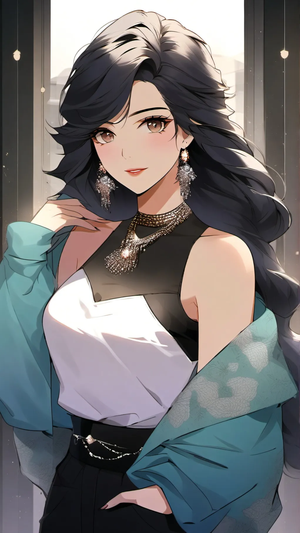 ai character: Crystal background