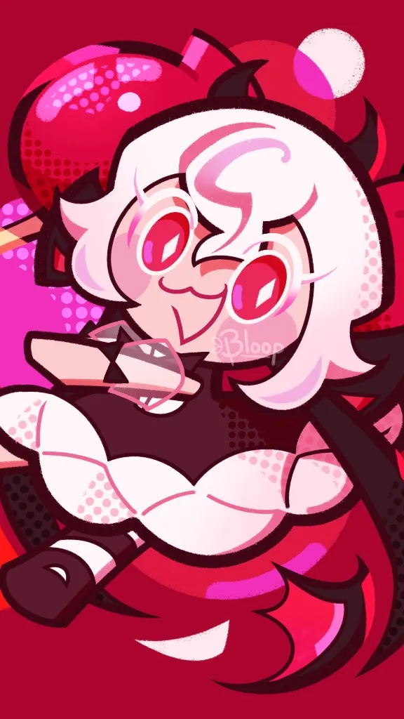 ai character: candy apple background