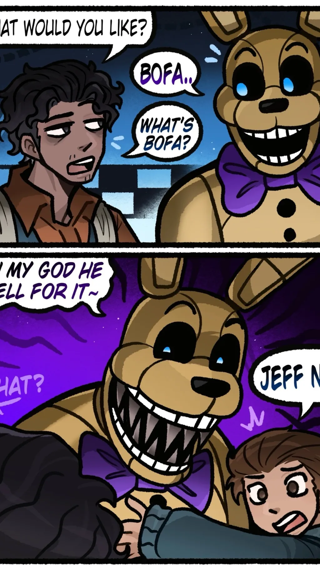 ai character: ITP spring bonnie background