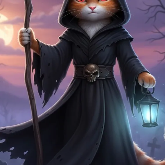 chat with ai character: Cat Death