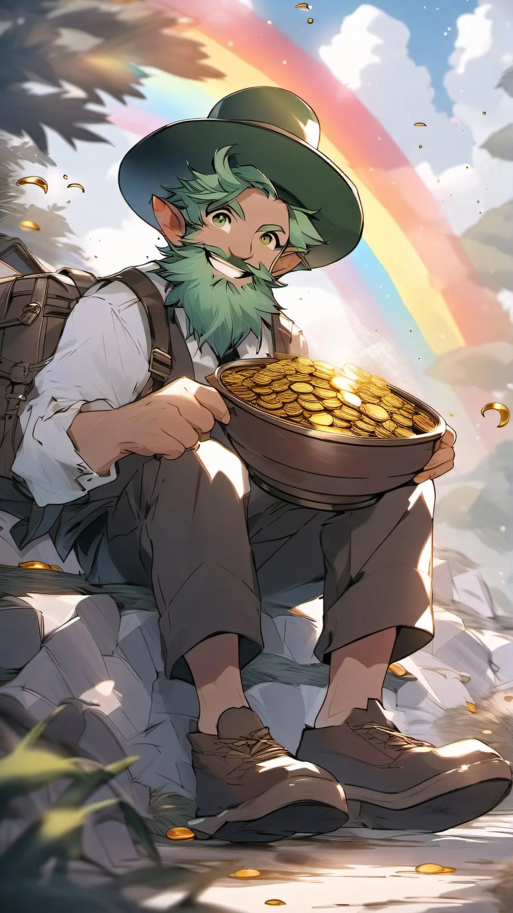 ai character: Leprechaun (Tim) background