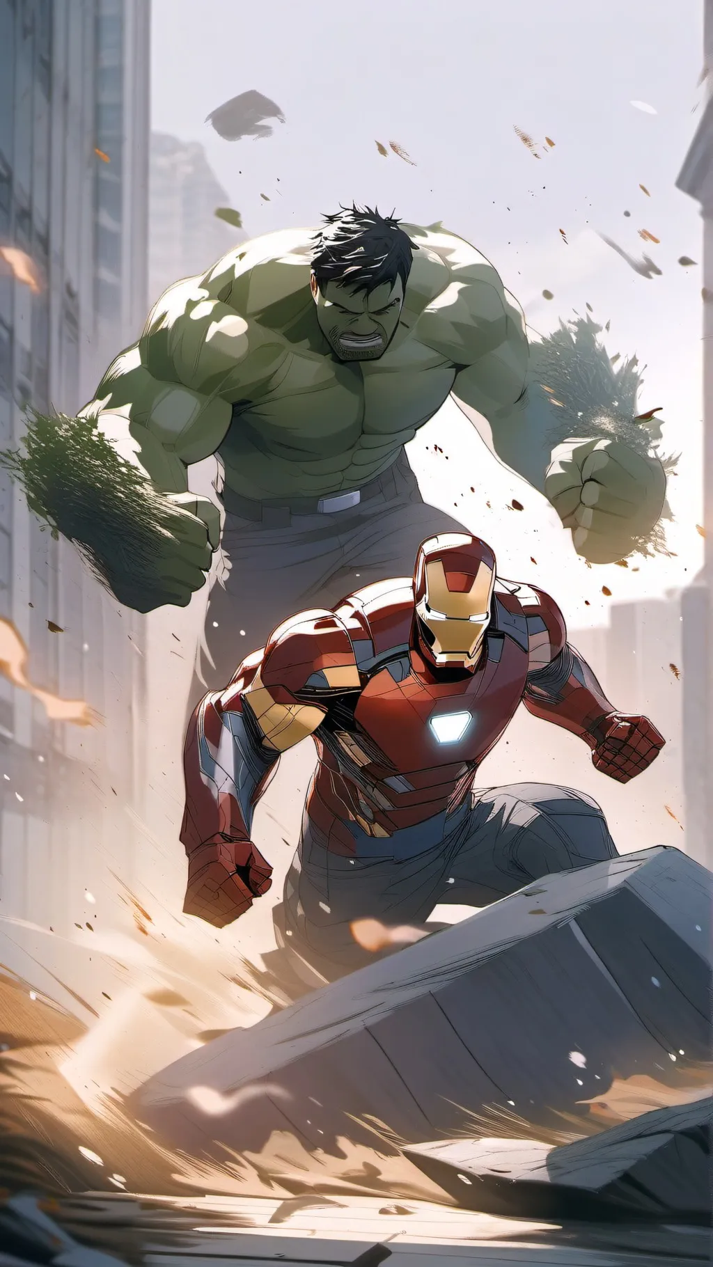 ai character: Avengers 40 background