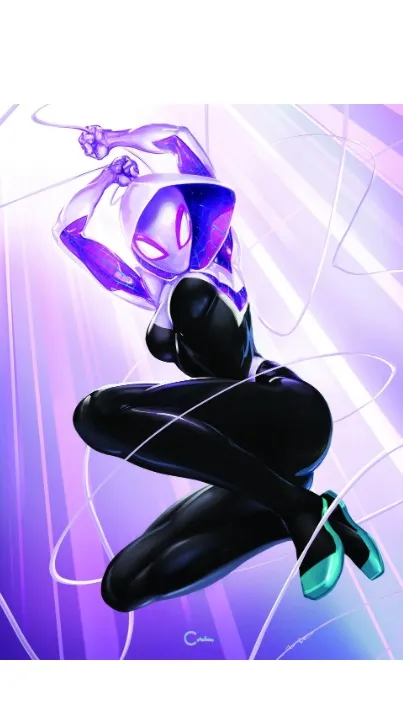 ai character: Avengers 43 x Gwen background