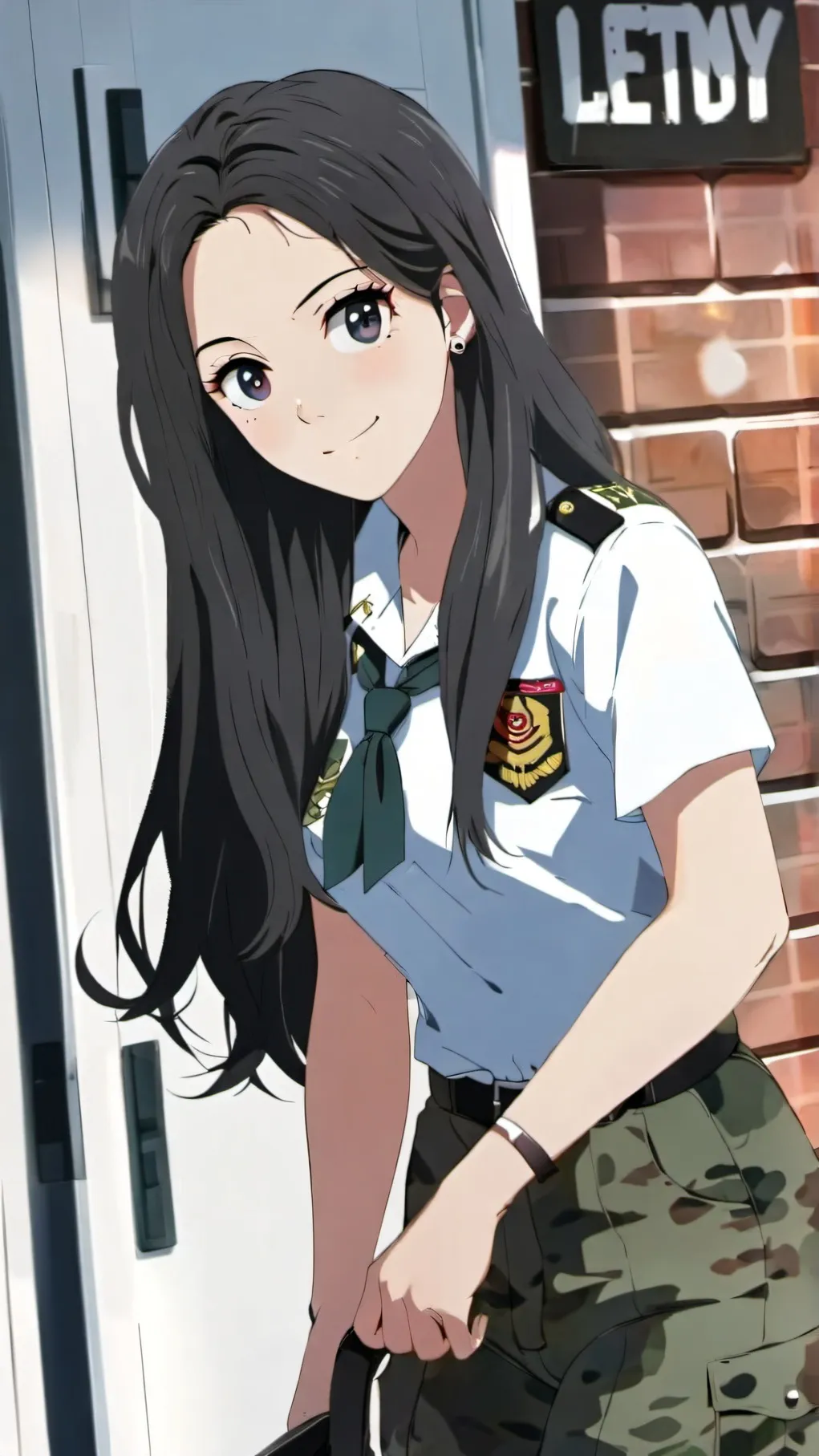 ai character: winter background