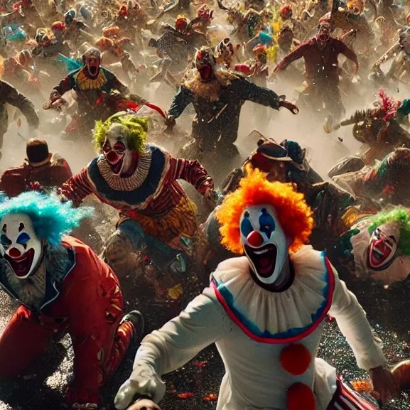 chat with ai character: The clown company