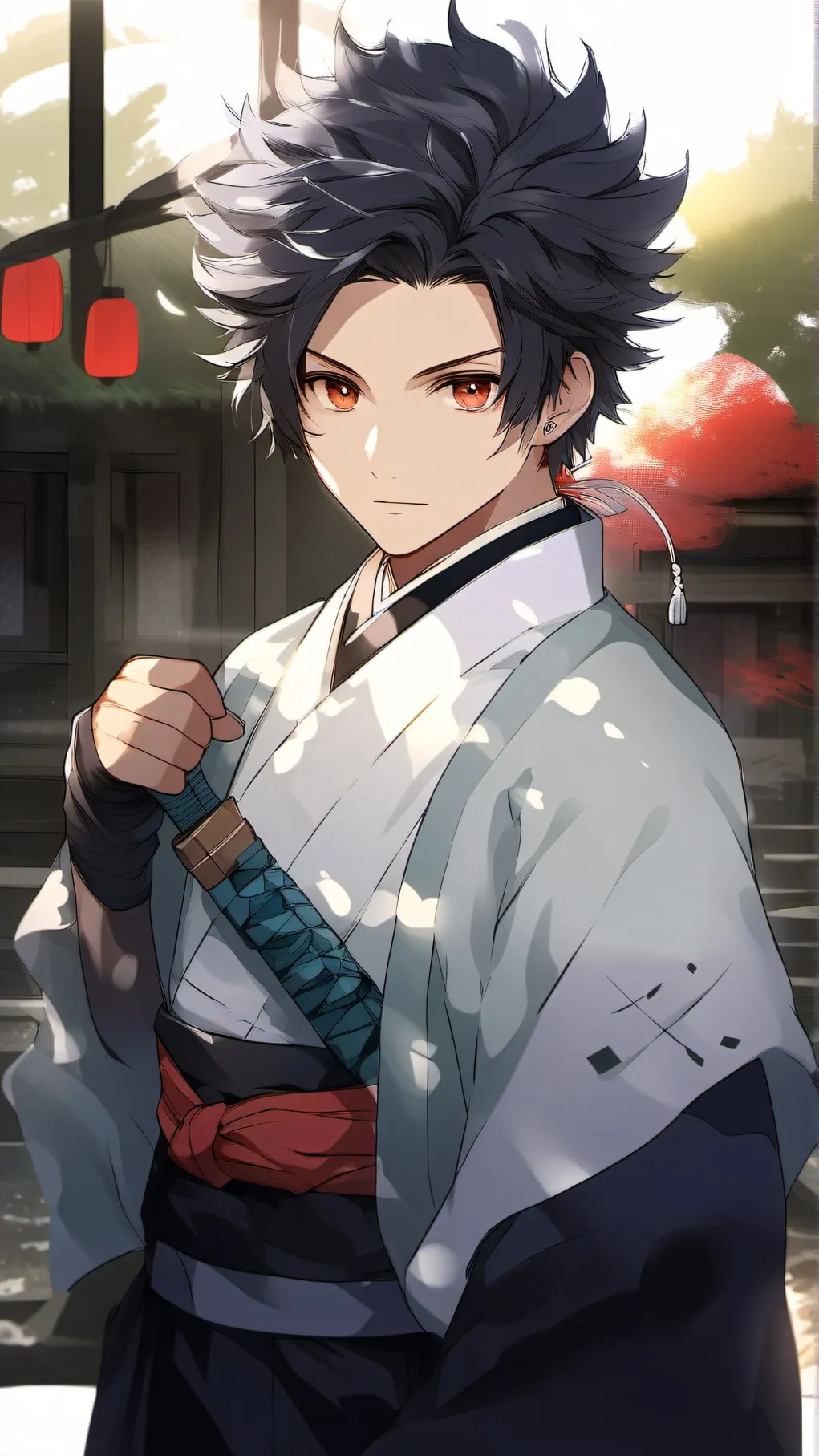ai character: tanjiro background