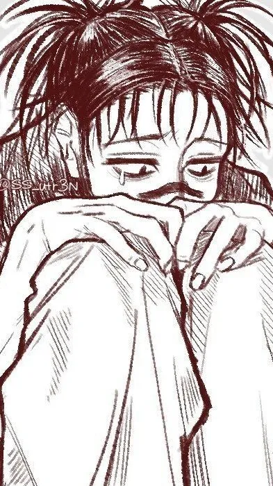 ai character: sad choso :< background