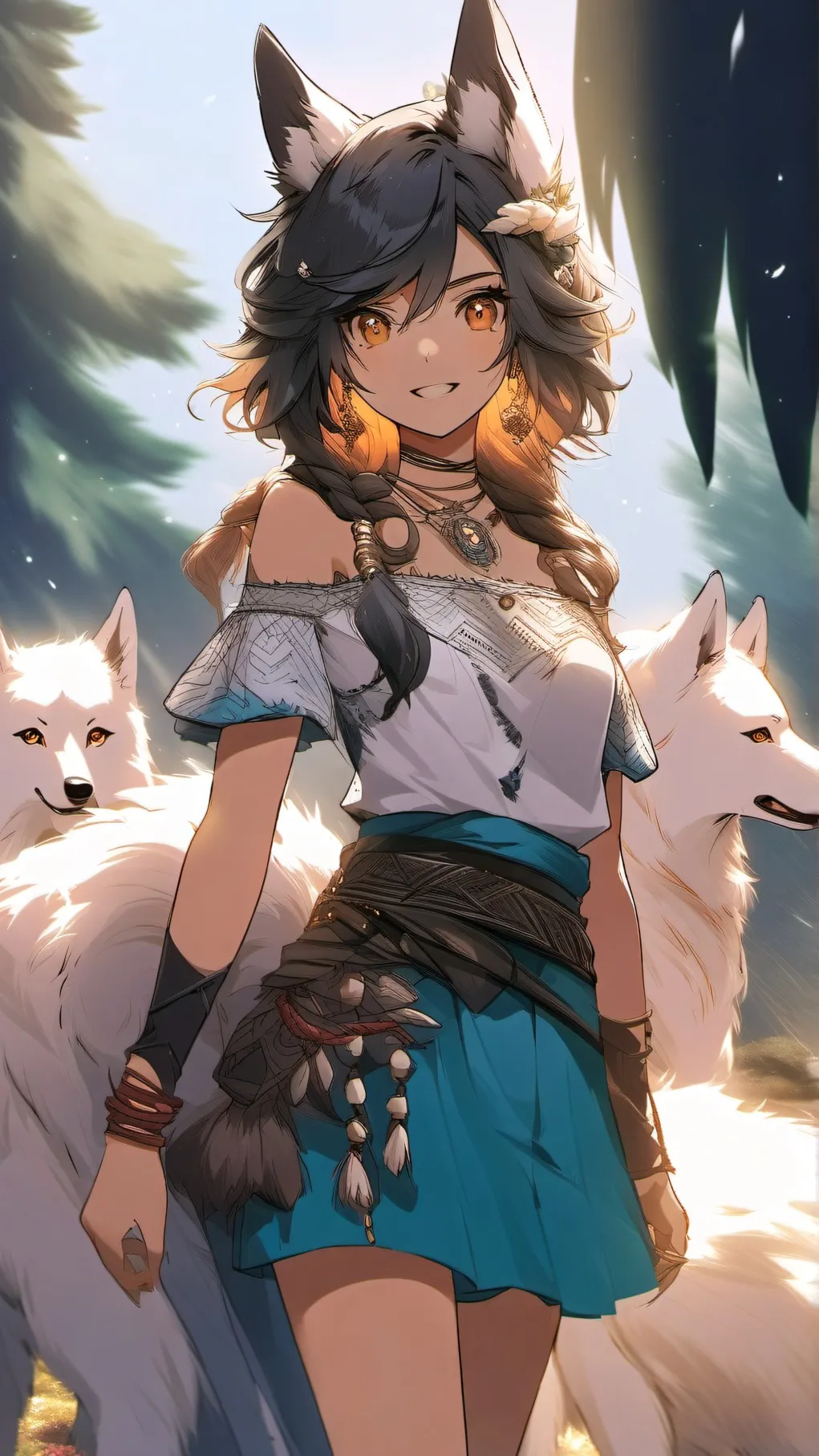 ai character: Leonor Felicidade background