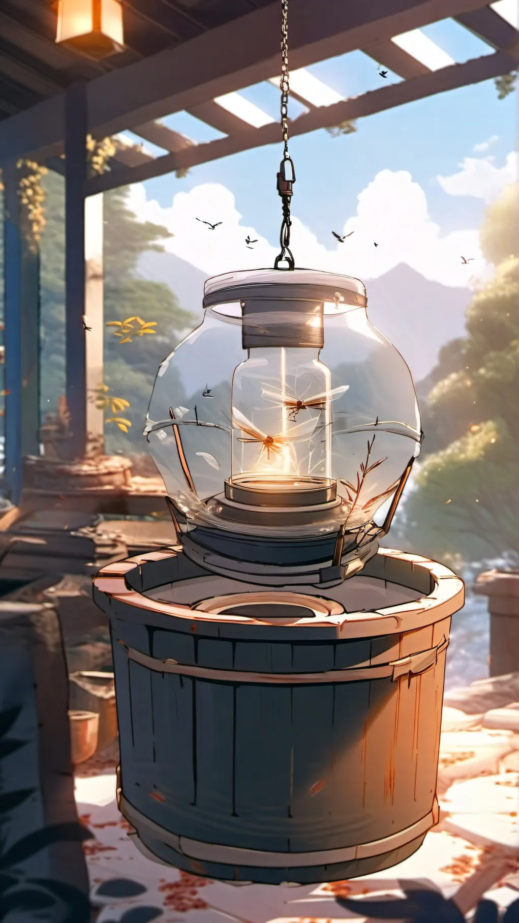 ai character: mosquito trap background