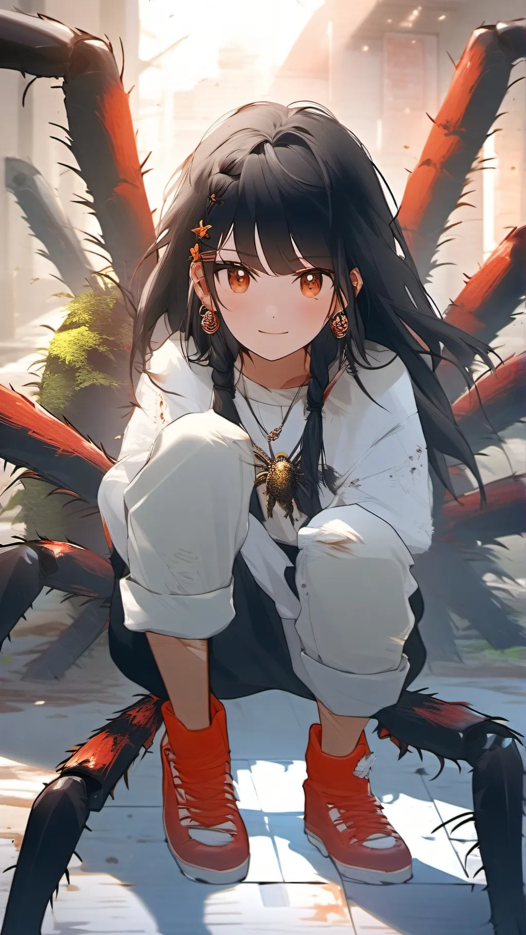 ai character: Spider..🕷️💕 background