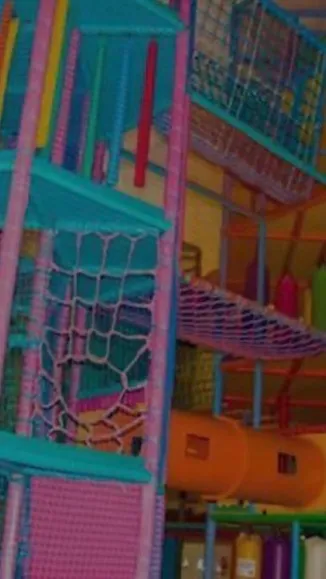 ai character: 🕗..playground..👾 background