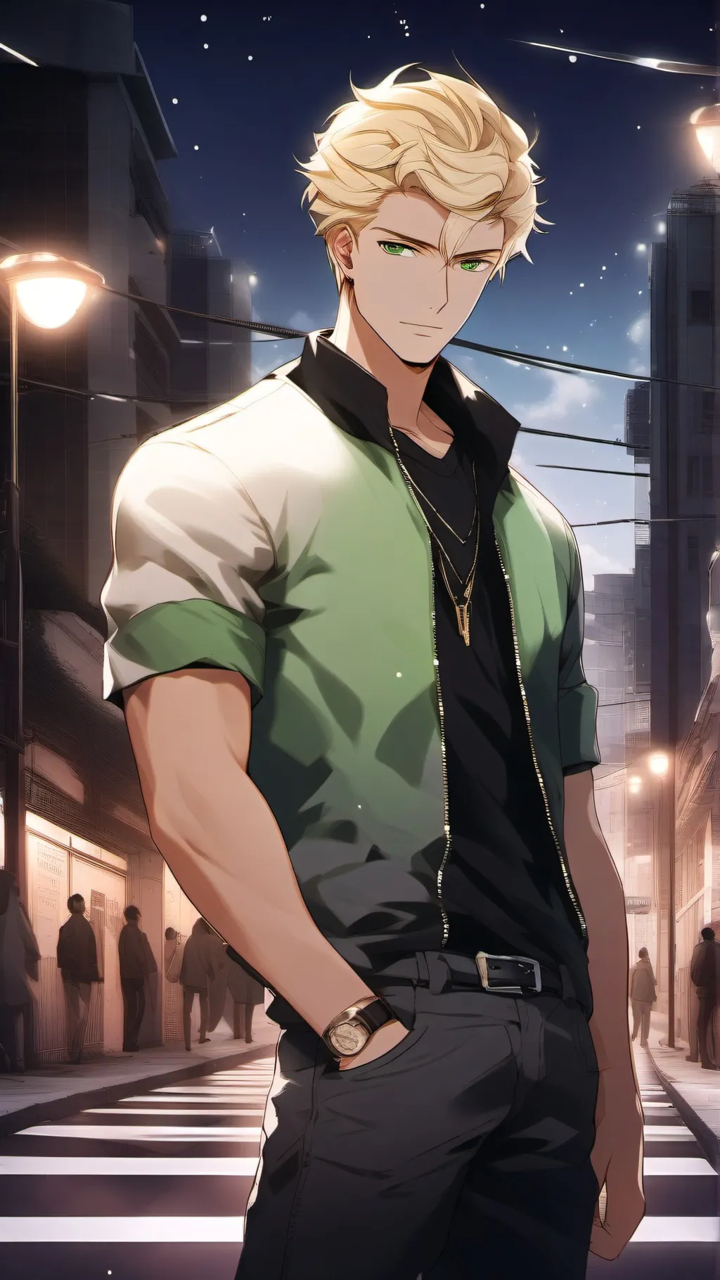 ai character: 👾..Jordan..💵 background