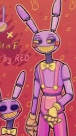 ai character: Jax  - FNAF background