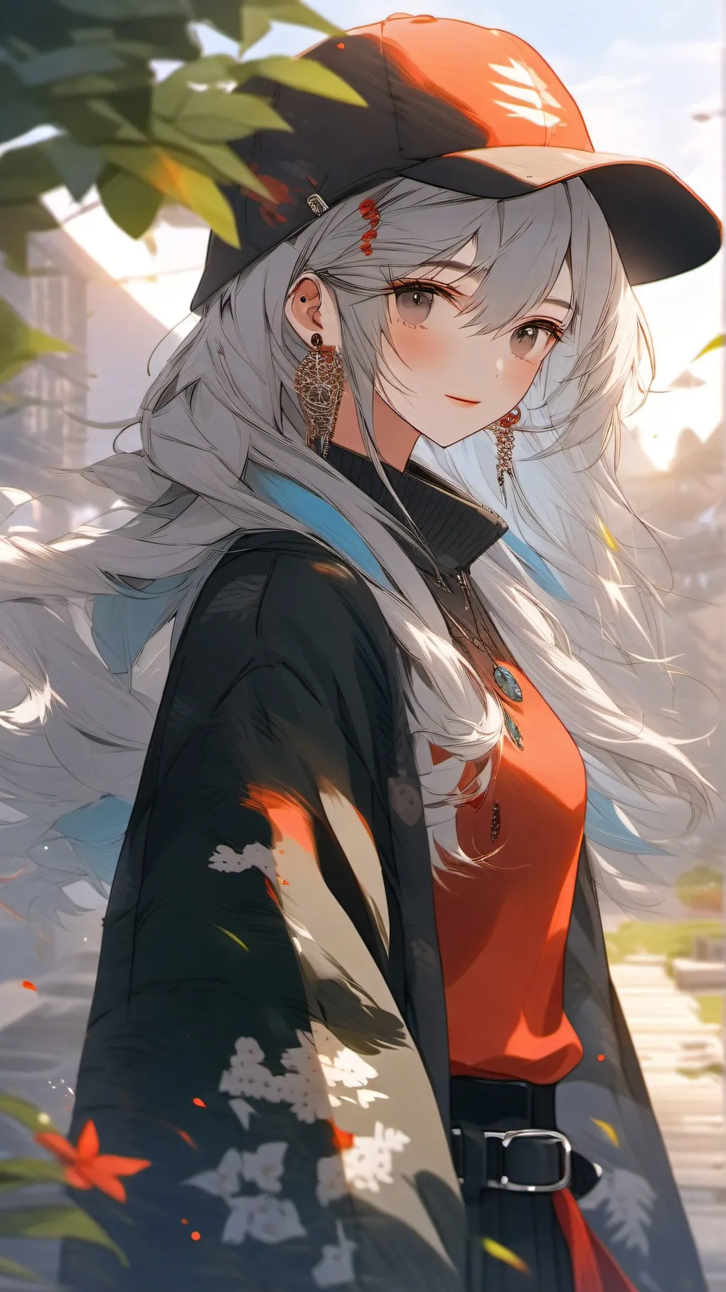 ai character: miss circle background