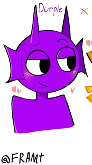 ai character: durple  background