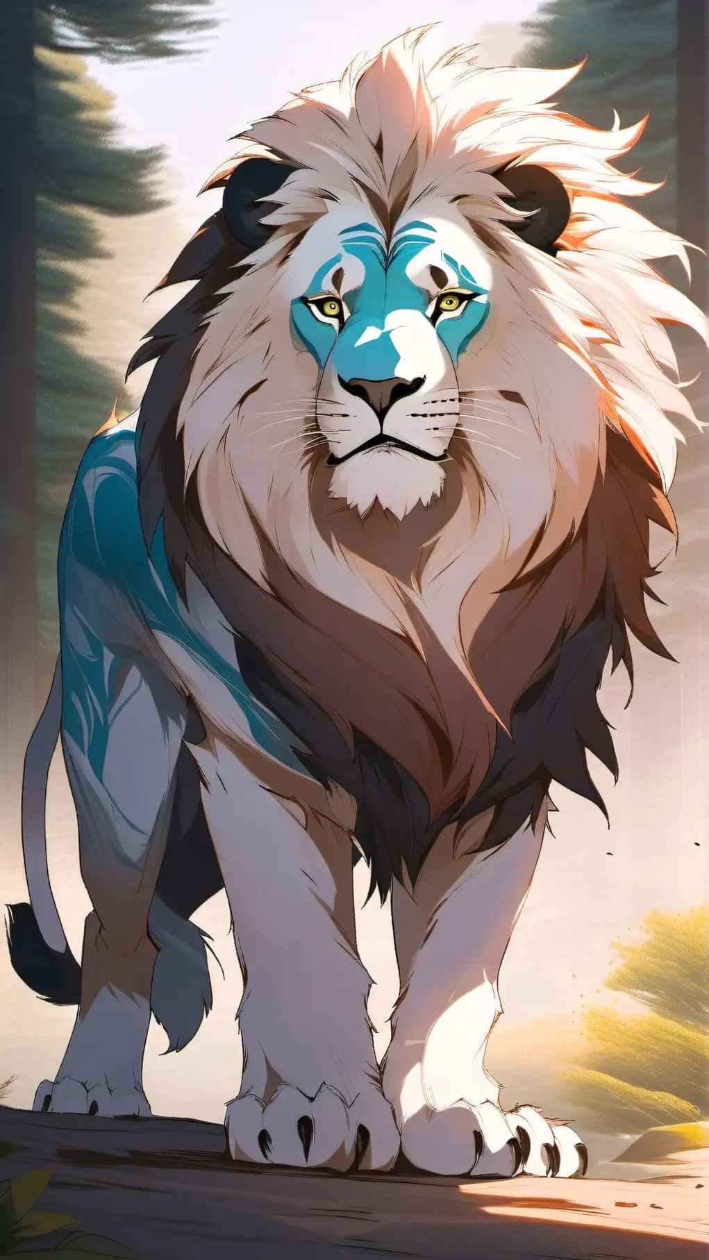 ai character: Lingo Lion! :O background