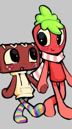 ai character: sprout and comso!! background