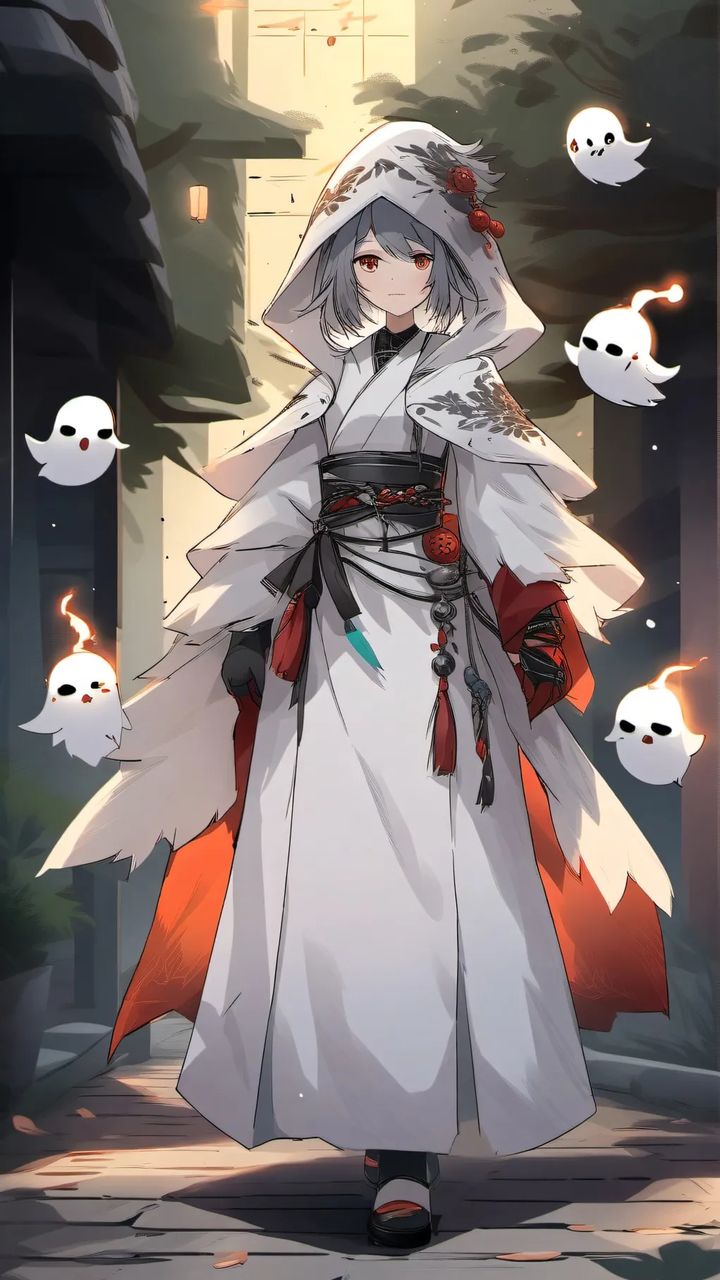 ai character: Yanderes ghost background