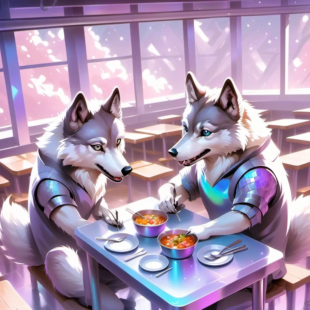 chat with ai character: furry lunch drama