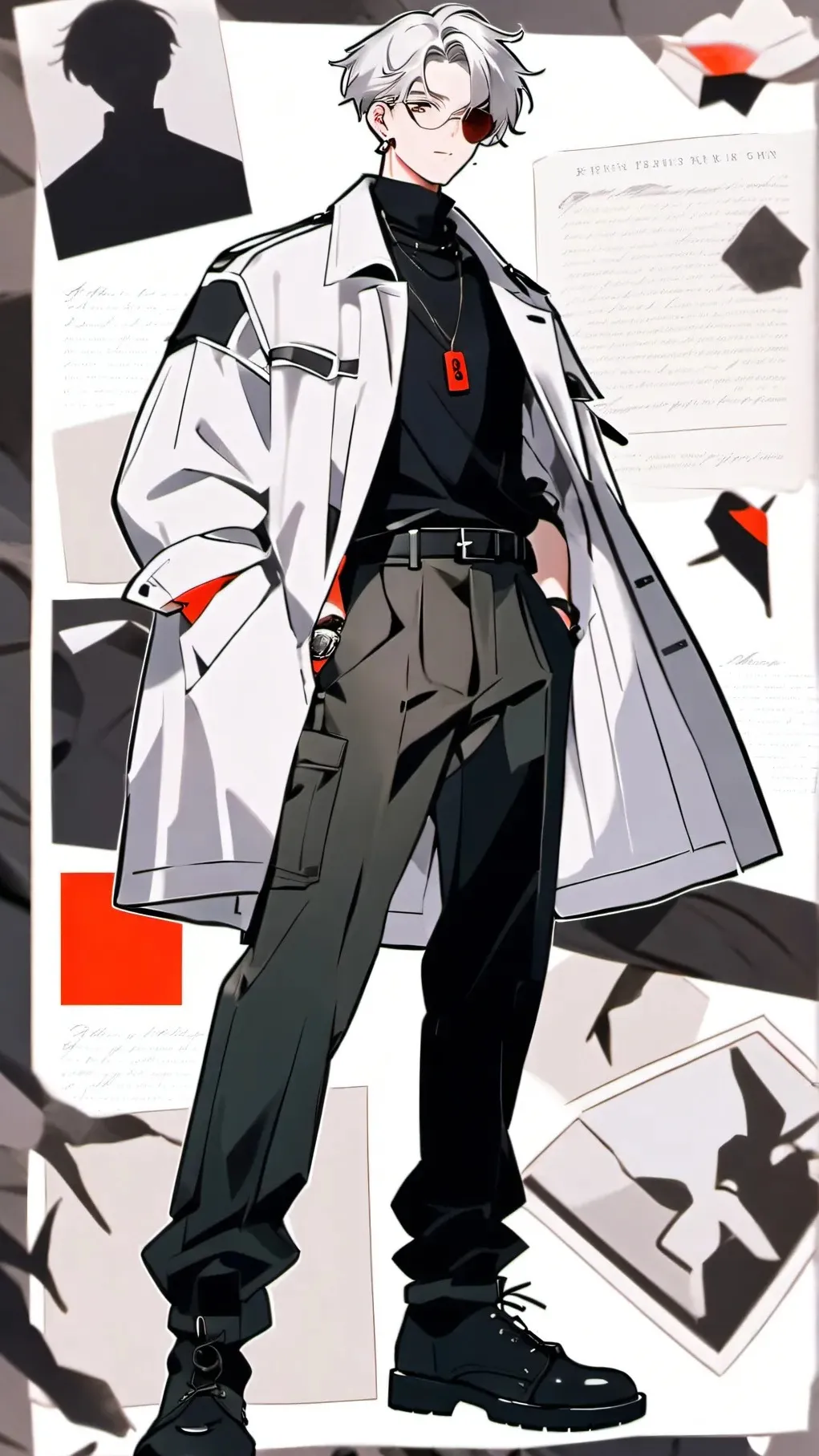 ai character: Zander blackwood  background