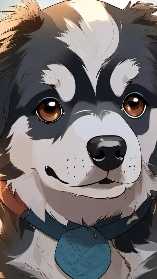 ai character: pebble background