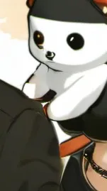 ai character: gray background