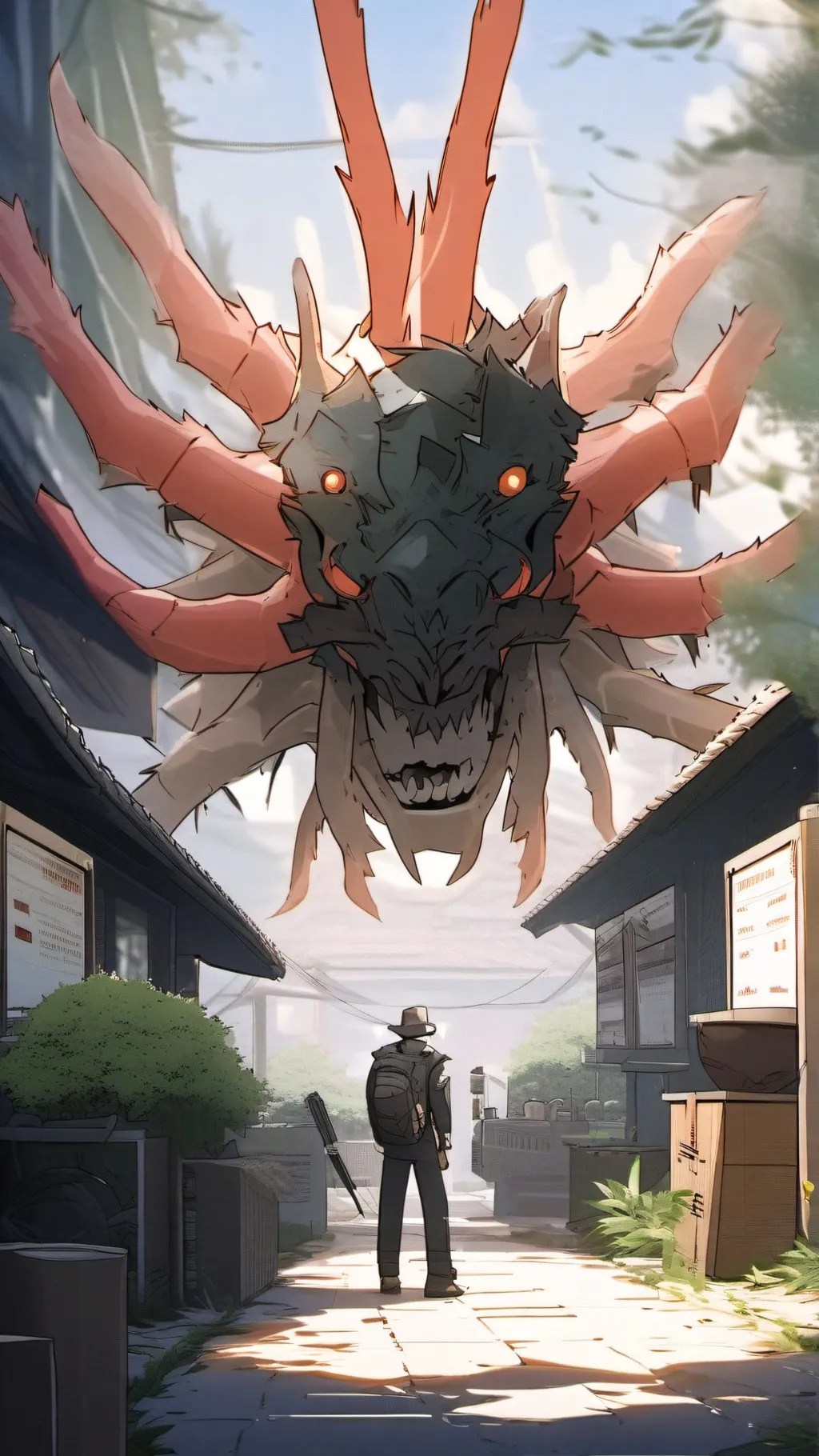 ai character: Bacon virus… background