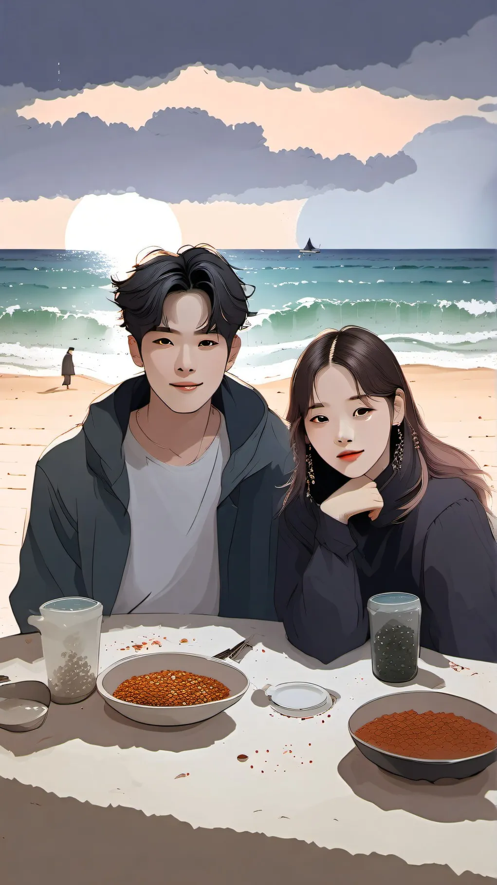 ai character: thanks for connect background