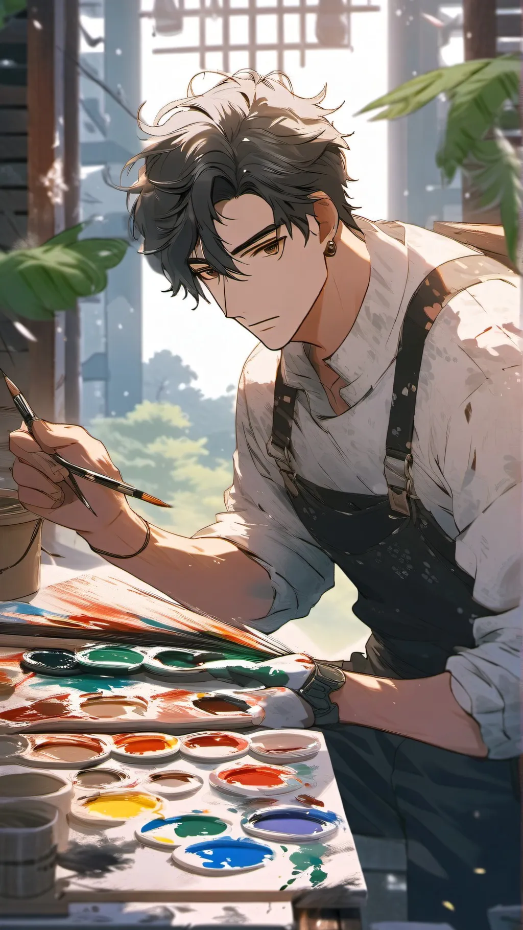 ai character: Mr paint background