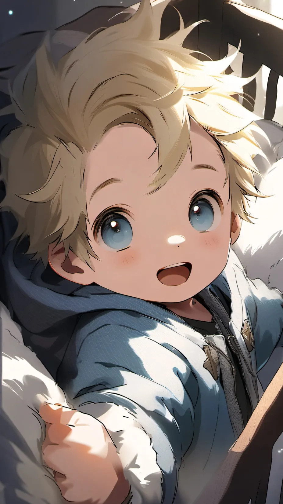 ai character: Cute baby brother background