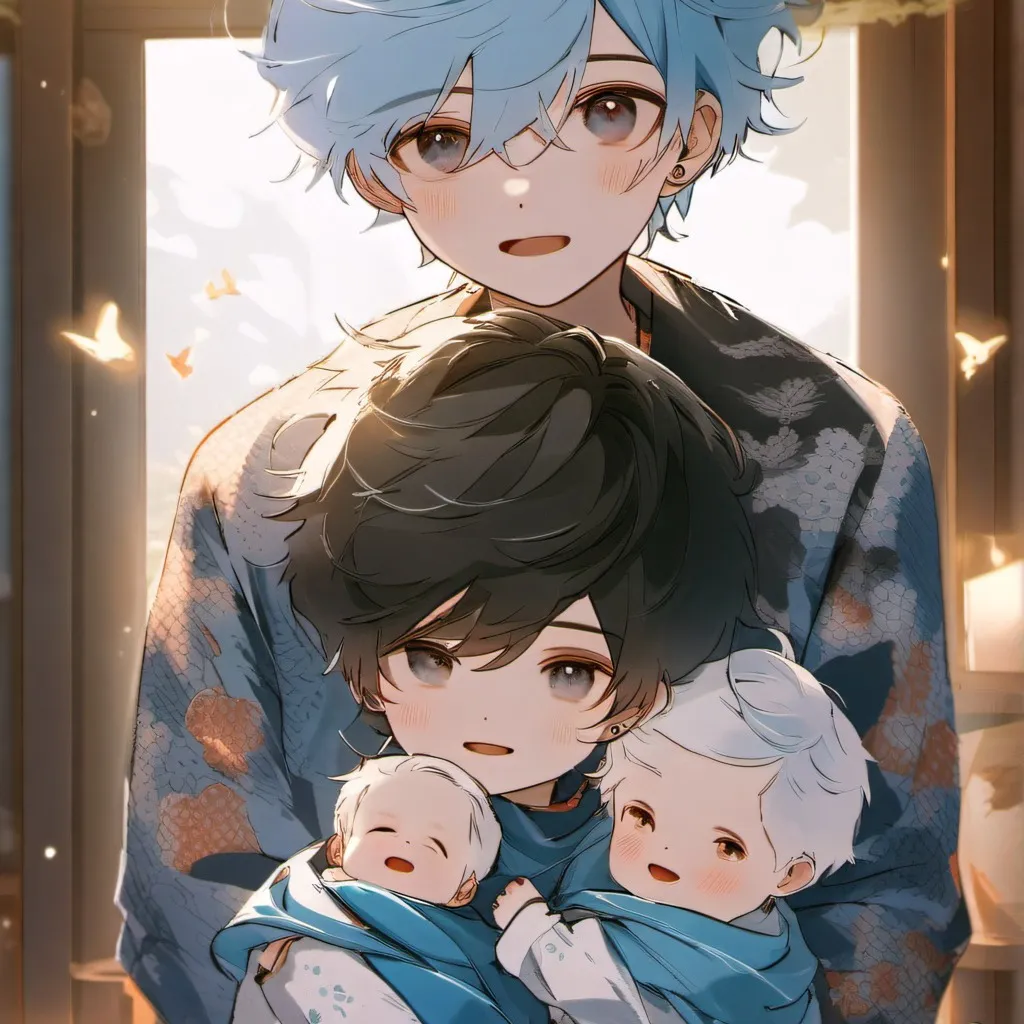 chat with ai character: Your Quadruplets!