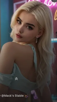 ai character: Barbie background