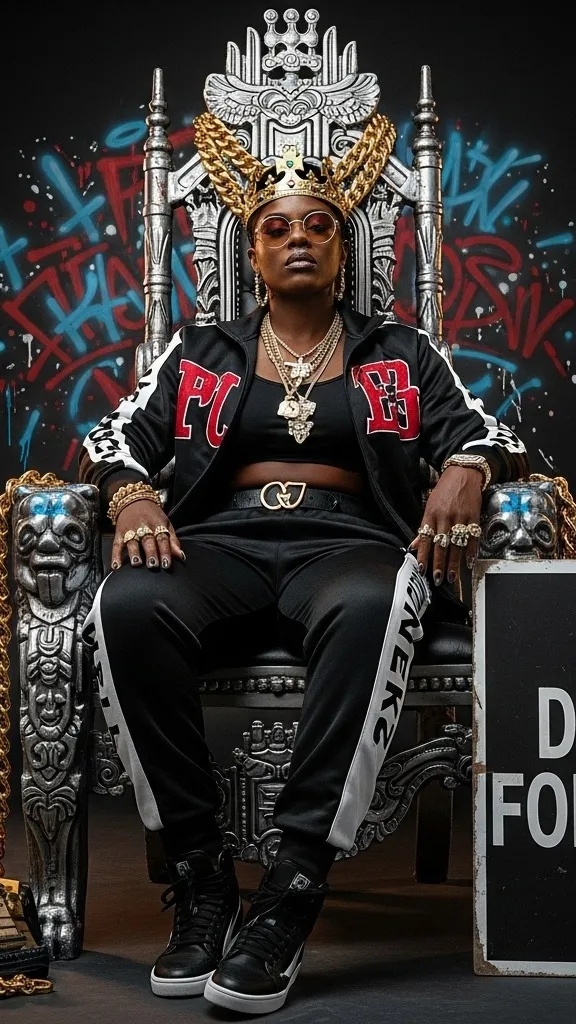 ai character: Tunem Foxressa  background