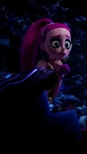 ai character: Akiko Glitter background